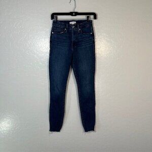 Good American Jeans Womens 0 25 Good Legs Skinny Stretch Denim Dark Wash